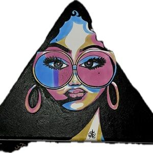 Triangular Afrocentric Art Print
